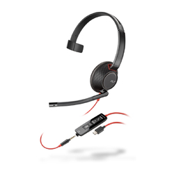 Blackwire C5210, Monaural USB-C Headset with 3.5mm plug