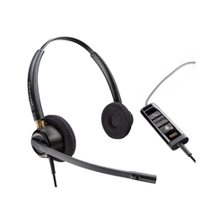 PLANTRONICS ENCOREPRO EP525 MS STEREO CORDED HEADSET, USB-A  & C