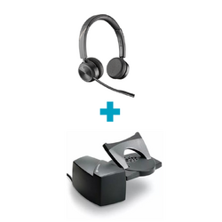 Savi 7220 Office Stereo DECT Wireless Headset and HL10 Headset Lifter - Straight Plug Bundle