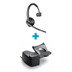 Savi W8210 UC Mono DECT Wireless Headset and HL10 Headset Lifter - Straight Plug Bundle