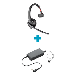 Savi W8210 UC Mono DECT Wireless Headset and APC-82 Electronic Hook Switch Bundle