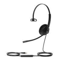 YEALINK WIRED (UH34) UC MONO HEADSET,NOISE CANCELLING MIC,LEATHER CUSHION,3.5MM & USB-A