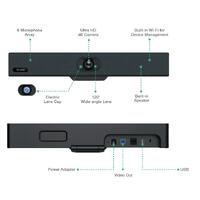 UVC34 All-In-One USB Video Bar, includes VCR20 Remote