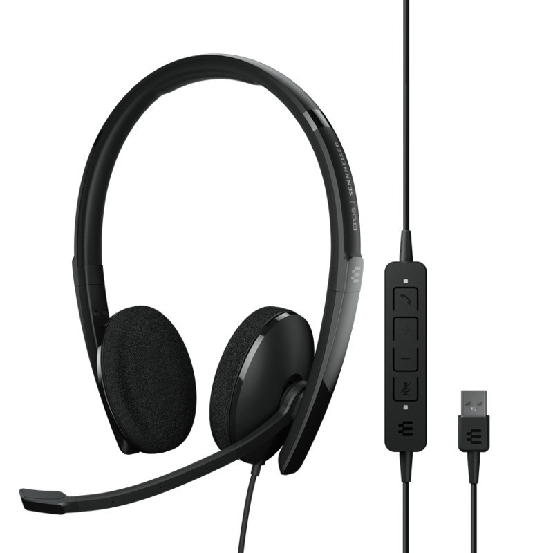 EPOS ADAPT 160 USB II On-ear double-sided USB headset with in-line call control