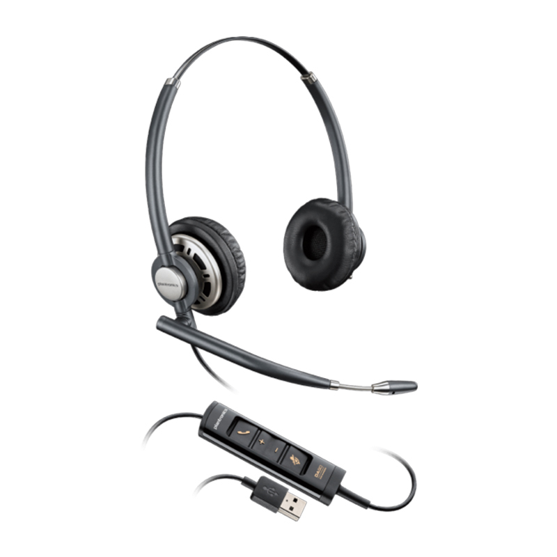 EncorePro HW725 Stereo Hardwired USB Headset (generic, Lync, SFB)