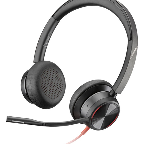Poly Blackwire 8225-M UC, Stereo USB-C Corded Headset, ANC, Online Indicator with call controls