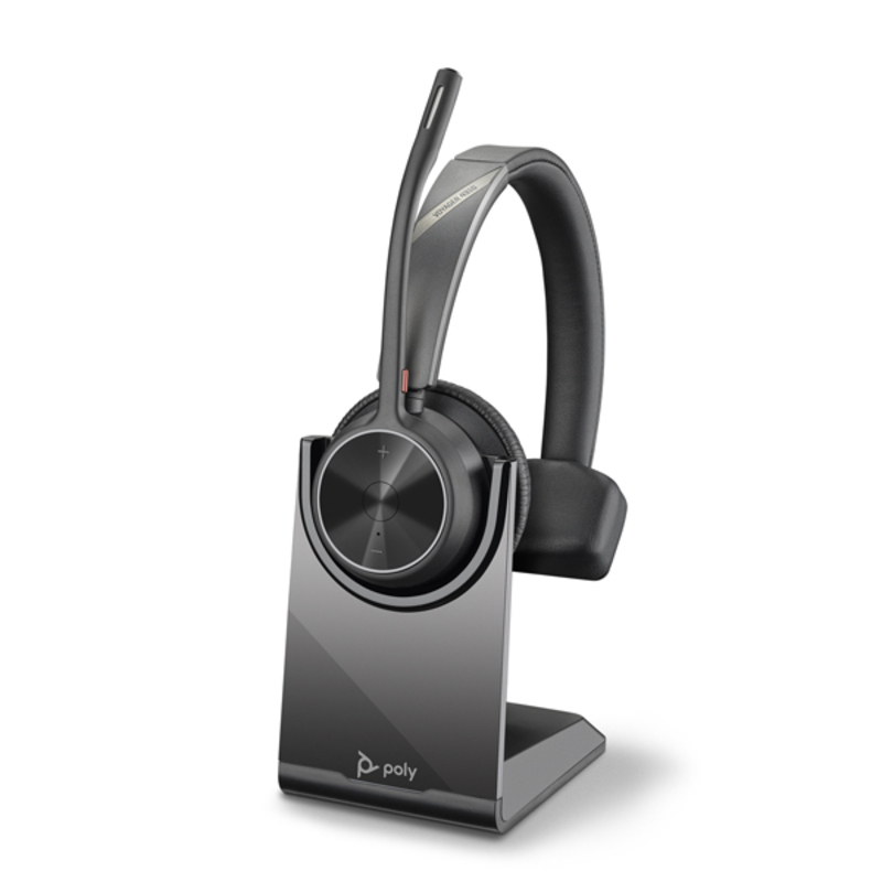 Voyager 4310 UC, V4310 Monaural W/BT700 USB-C, Charging Stand Bluetooth Wireless Headset