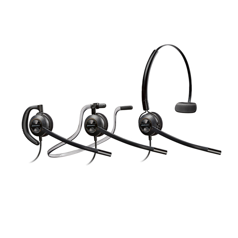 HP POLY ENCOREPRO HW540 CONVERTIBLE CORDED MONO HEADSET, NOISE CANCELLING,QD