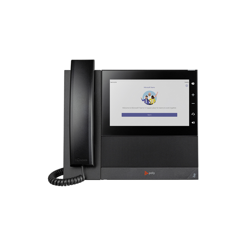 Polycom CCX 600 Microsoft Teams Business IP Phone with 7 Inch LCD Display and Handset
