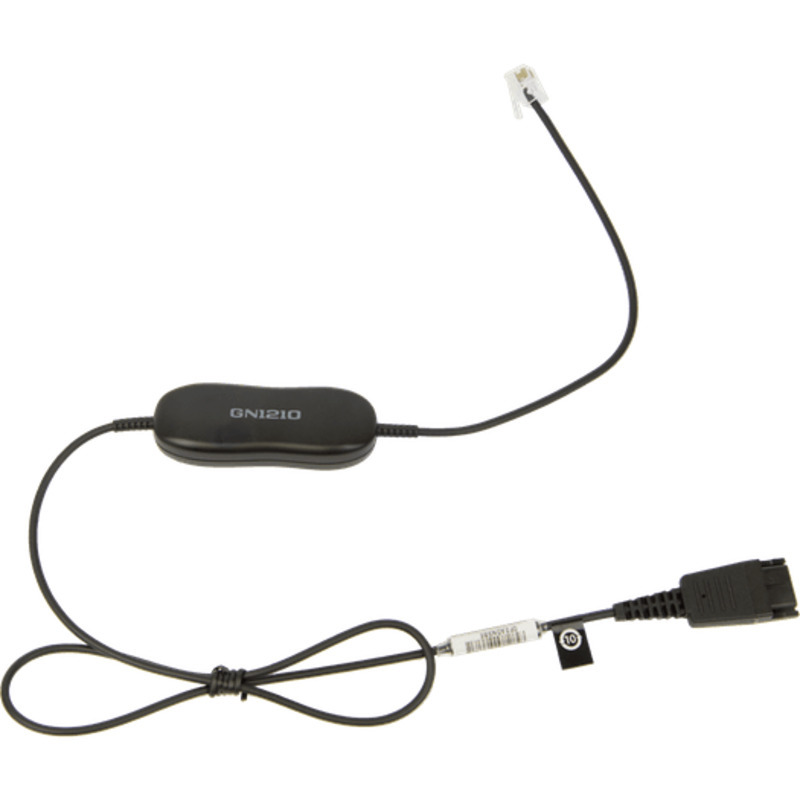 GN 1210 RJ9 Smart cord 0.8 m straight for carbon based phones.