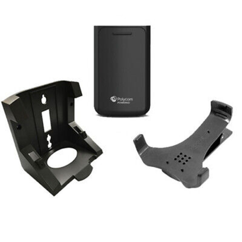 VVX D60 kit: Wireless Handset battery, Base Station Wallmount, Wireless Handset Belt Clip