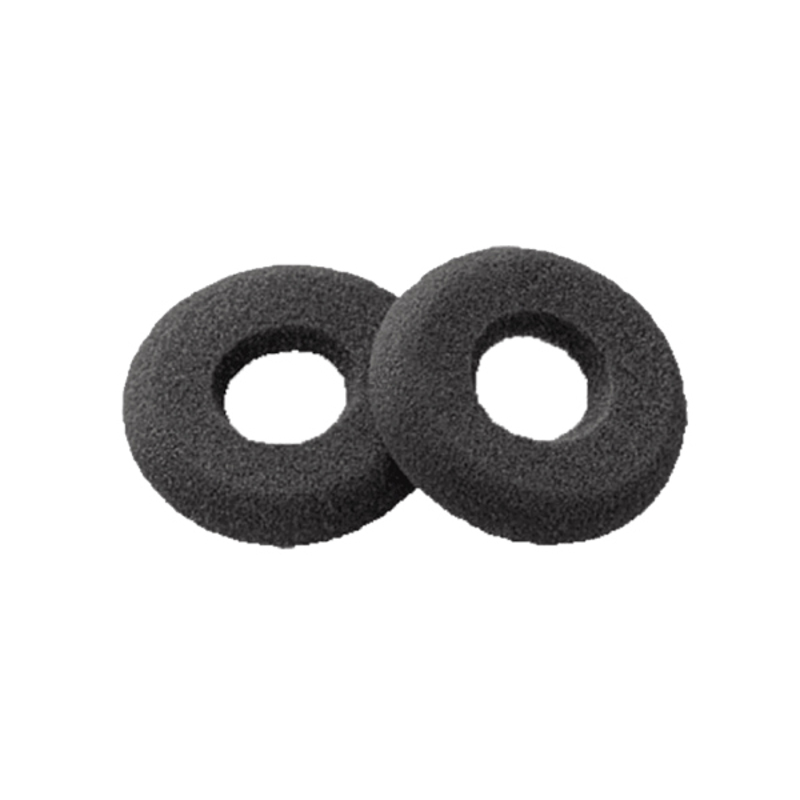 HP POLY SPARE EAR CUSHION (QTY 2), DOUGHNUT, FOAM, BLACK