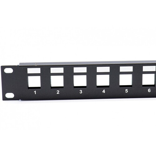 24 Port Unequipped Patch panel with earth