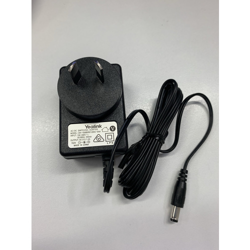 Yealink 5V 1.2AMP Power Adapter - Compatible with the T20/T22//T26/T27/T28/T41/T42 series IPPhones - AU Model - New