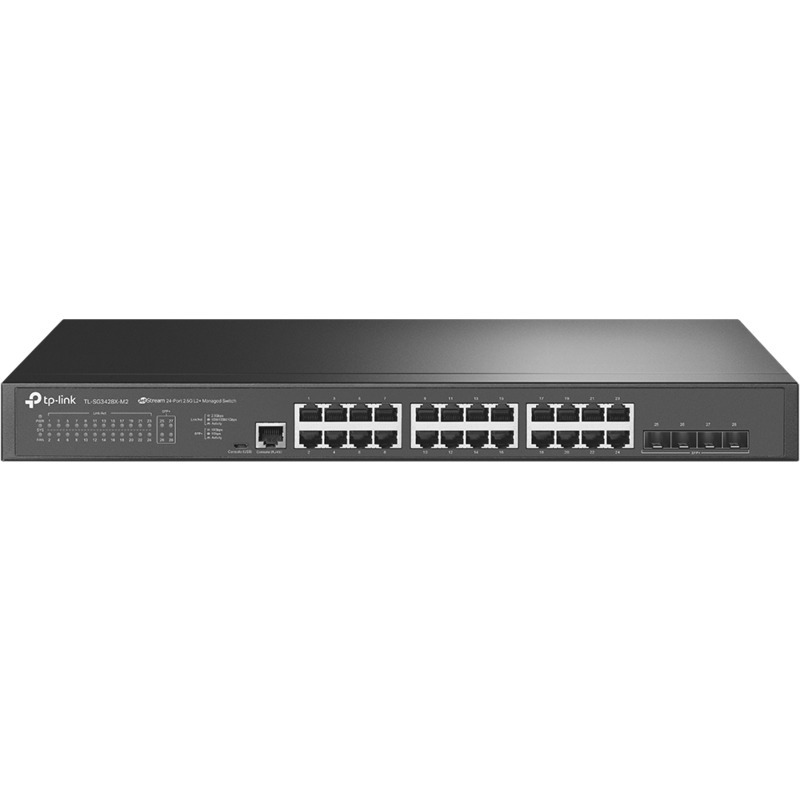 TP-Link TL-SG3428X-M2 JetStream 24-Port 2.5G Managed Switch w/ 4 10GE SFP+ Slots