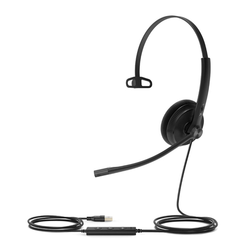 YEALINK WIRED (UH34) UC MONO HEADSET,NOISE CANCELLING MIC,LEATHER CUSHION,USB-A