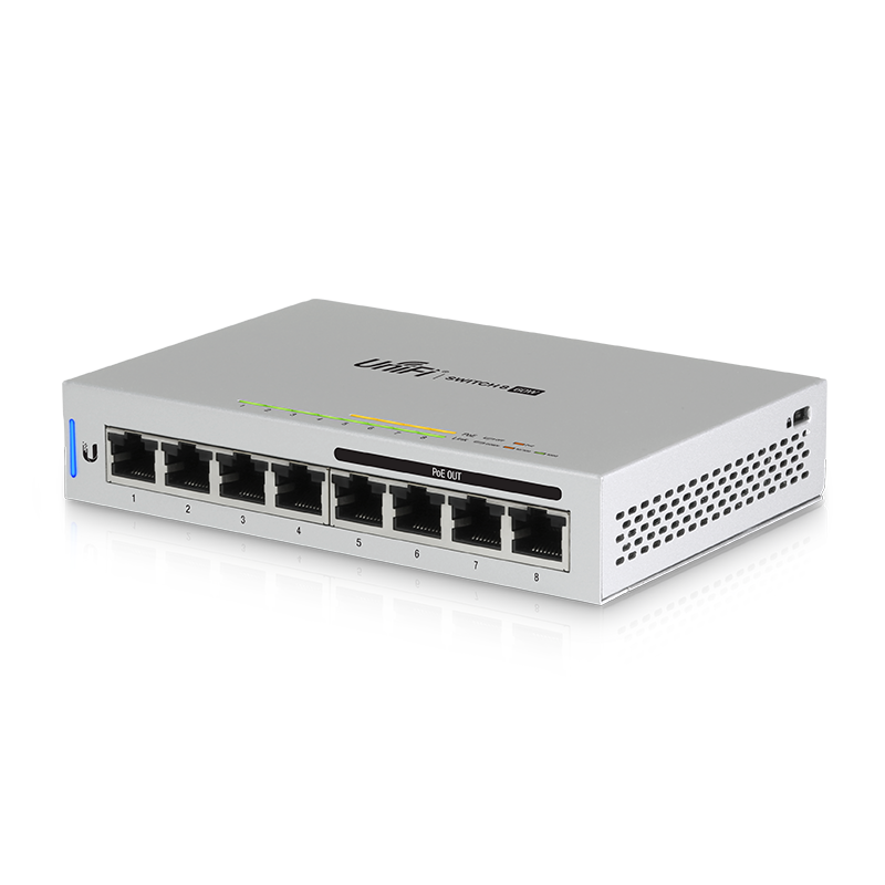 UniFi Switch 8-port 60W with 4 x 802.3af PoE Ports - Single Pack