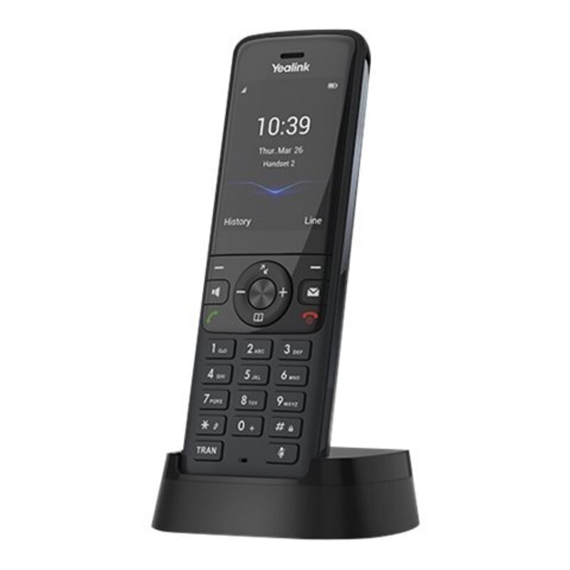 YEALINK (W78H) SIP DECT IP PHONE HANDSET, 2.4" CLR SCREEN, PSU, UP TO 21HRS TALK TIME